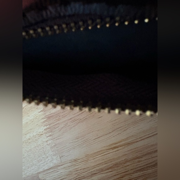 Classic Coach Signature Canvas Corner Zip Wristlet Brown/ Black - Picture 4 of 12